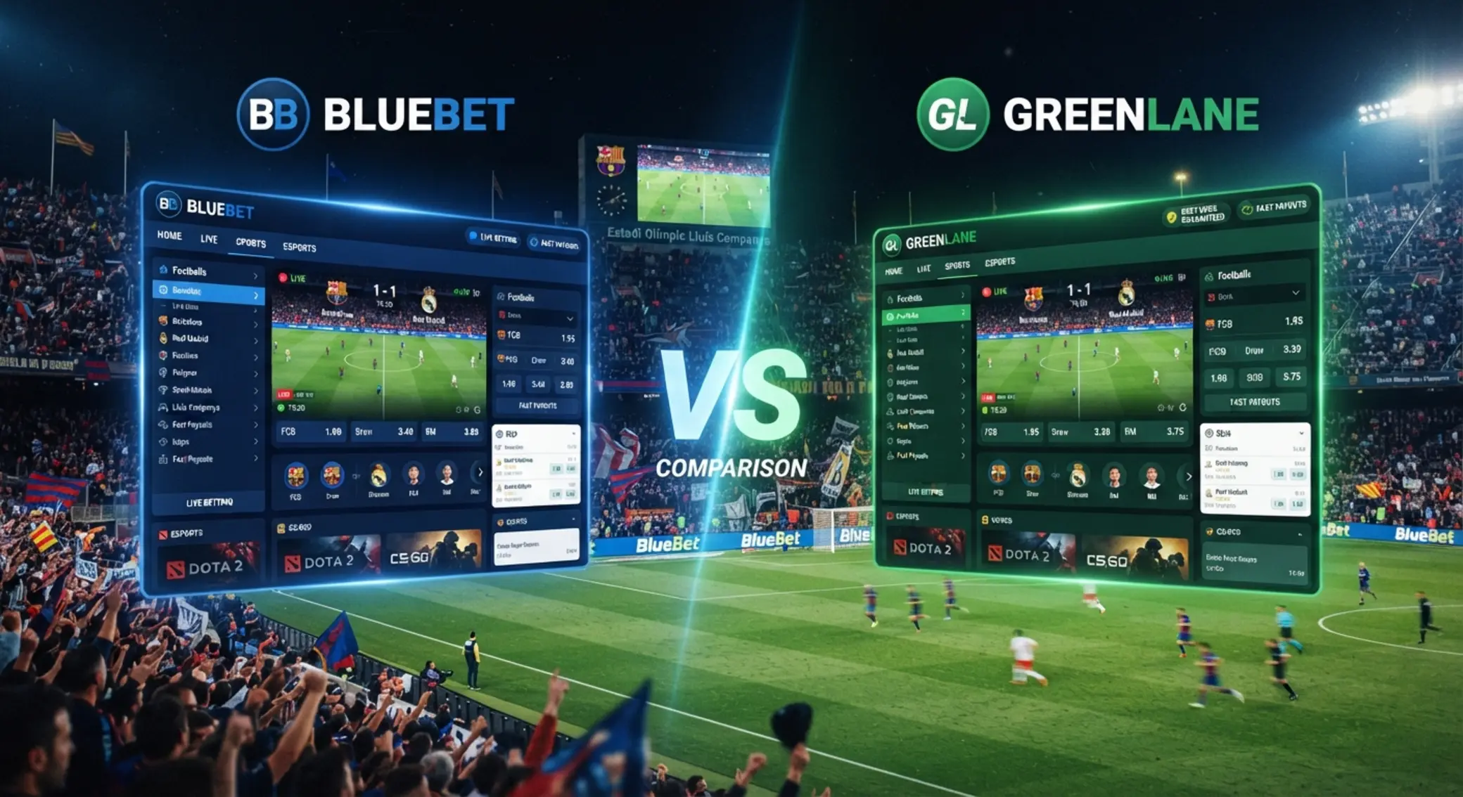 Két sportfogadási platform összehasonlítása VS hangulatban