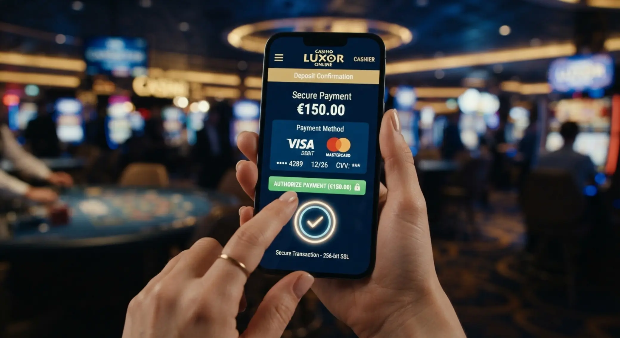 Mobil kaszinó fizetés Visa és MasterCard kártyával