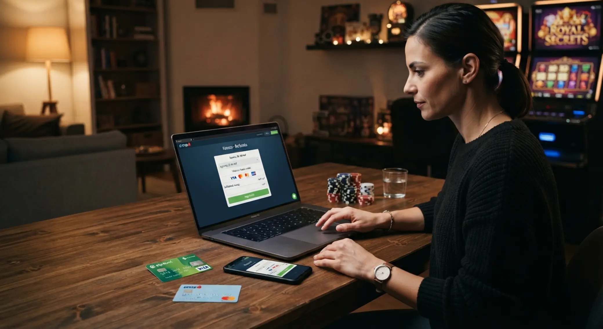 Online kaszinó felület Visa és MasterCard befizetéssel